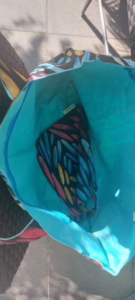 Masika's World Beach Bag with Pouch