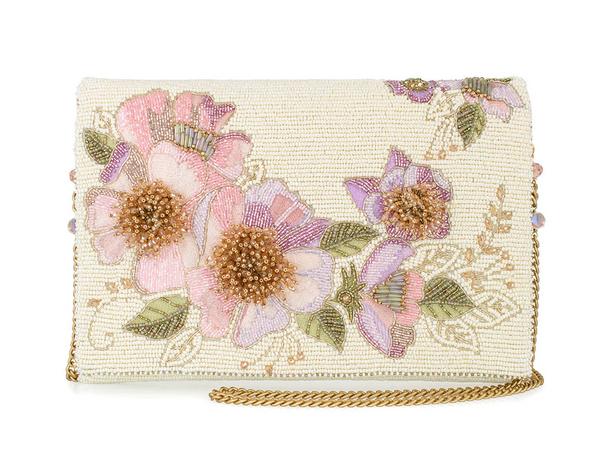Mary Frances Blushing Blossom Crossbody Handbag