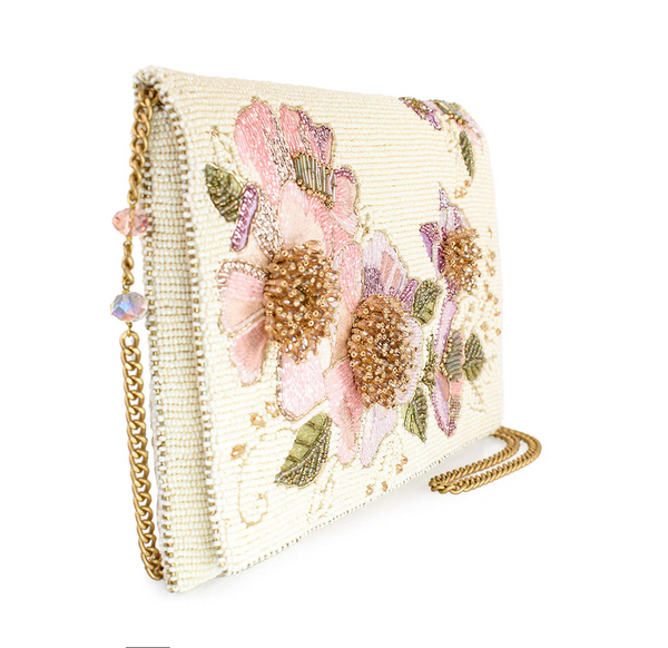 Mary Frances Blushing Blossom Crossbody Handbag