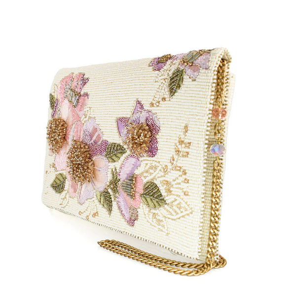 Mary Frances Blushing Blossom Crossbody Handbag