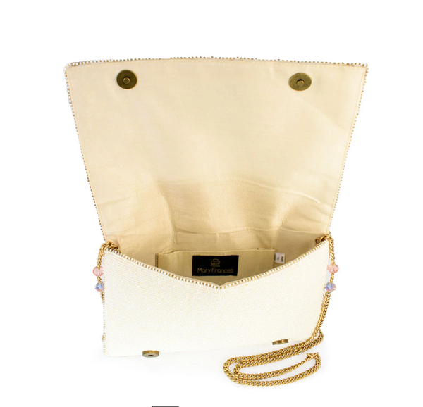 Mary Frances Blushing Blossom Crossbody Handbag