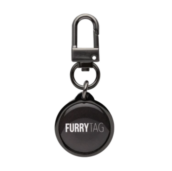 Furry Tag QR Code Pet ID Tag Black