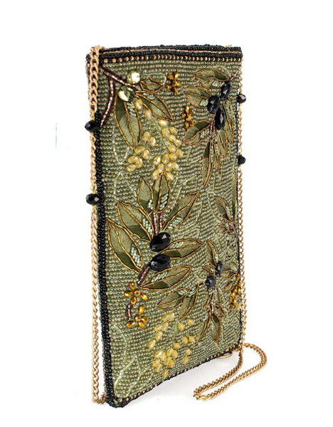 Mary Frances Olive Branch Crossbody Phone Bag