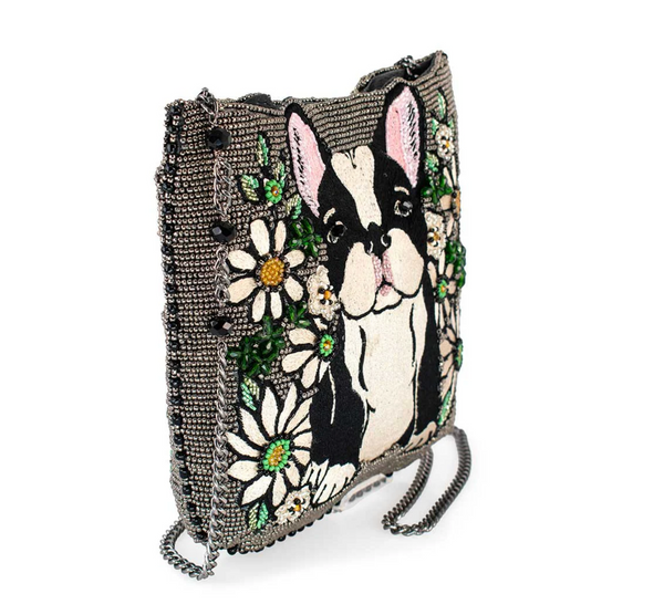 Mary Frances Pardon My Frenchie Crossbody Handbag