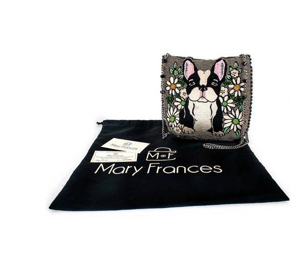 Mary Frances Pardon My Frenchie Crossbody Handbag