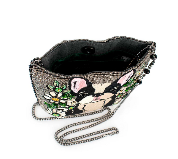 Mary Frances Pardon My Frenchie Crossbody Handbag