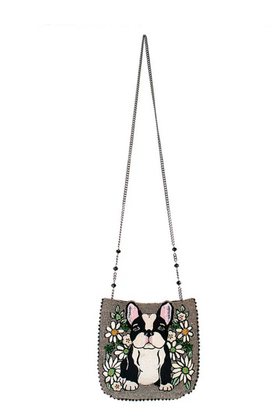 Mary Frances Pardon My Frenchie Crossbody Handbag