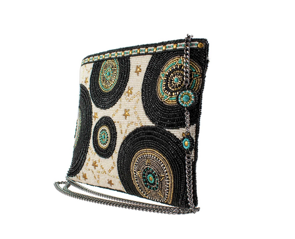 Mary Frances Turntable Crossbody Clutch Records Handbag