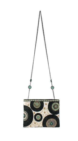 Mary Frances Turntable Crossbody Clutch Records Handbag