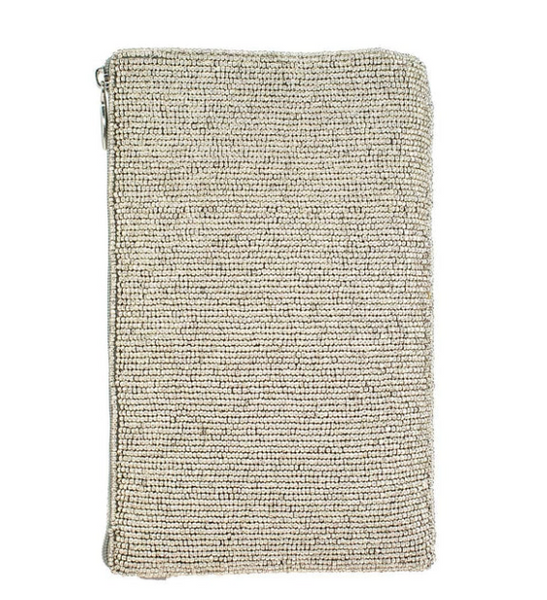 Mary Frances Silver Maze Crossbody Phone Bag