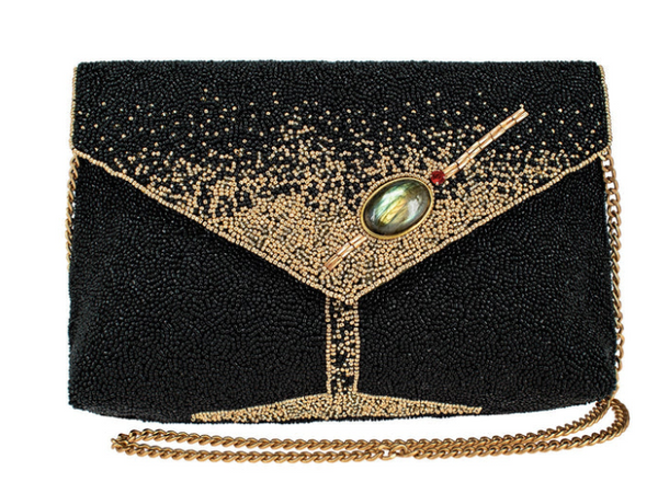 Mary Frances Olive You Crossbody Clutch