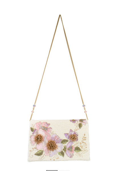 Mary Frances Blushing Blossom Crossbody Handbag