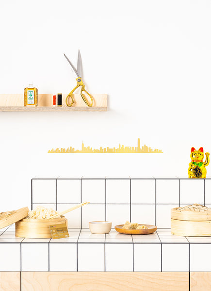 The Line - City Skyline - HONG KONG (24K Gold Plated)