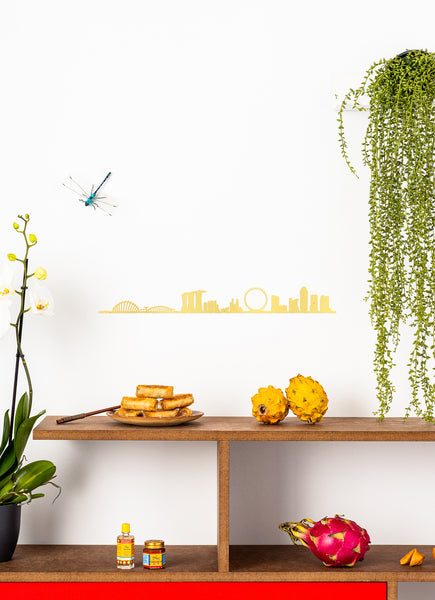 The Line - City Skyline - SINGAPORE (24K Gold Plated)