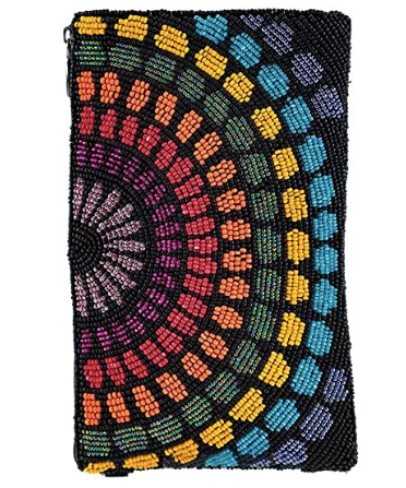 Mary Frances Color Fusion Beaded Crossbody Phone Bag