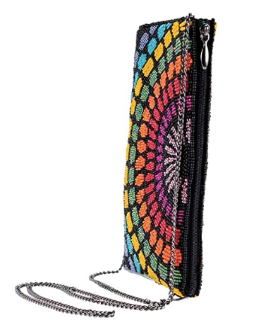 Mary Frances Color Fusion Beaded Crossbody Phone Bag