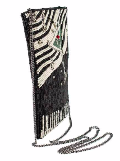 Mary Frances Piano Bar Beaded Crossbody Phone Bag