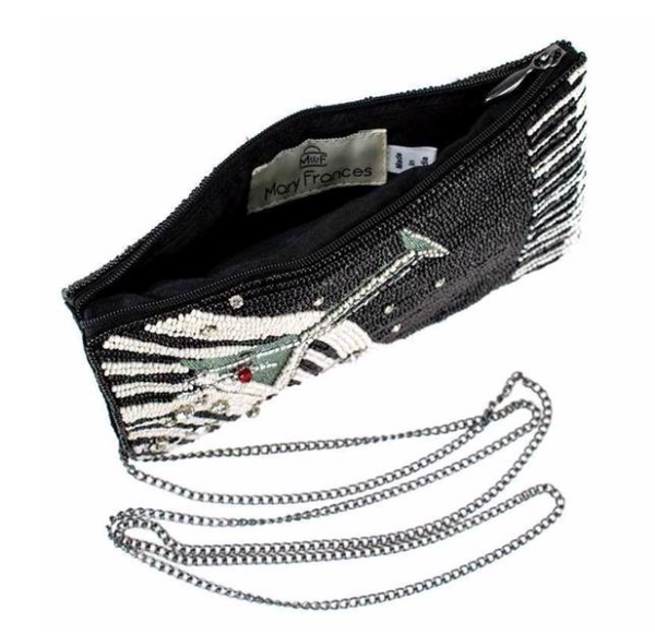 Mary Frances Piano Bar Beaded Crossbody Phone Bag