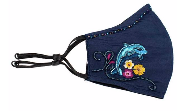 Mary Frances Dolphin Dance Face Mask