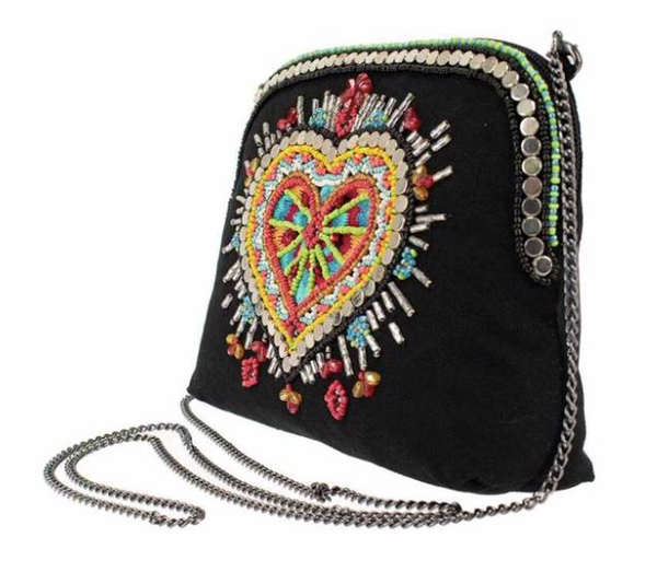 Mary Frances Love Your Tribe Crossbody/Makeup Bag