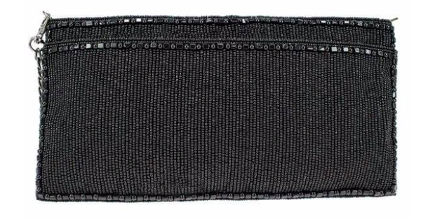 Mary Frances, Circle Up Black Crossbody Clutch