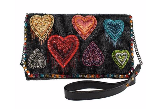 Mary Frances Heart to Heart Crossbody Handbag