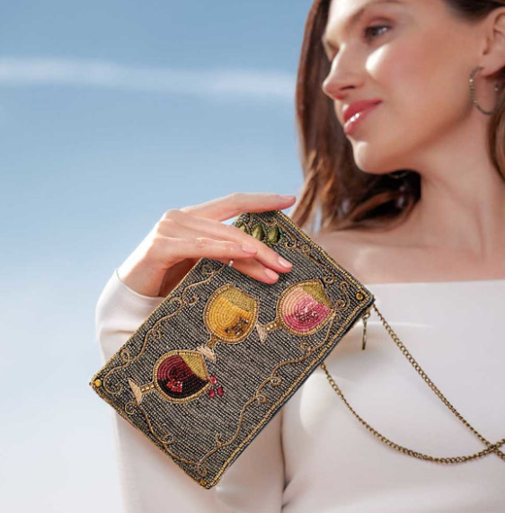 Mary Frances Wine Pairing Crossbody Phone Bag
