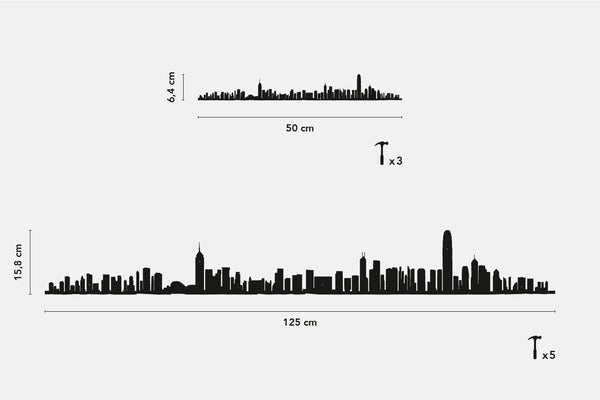 The Line - City Skyline - HONG KONG XL (125cm)