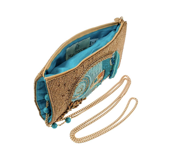 Mary Frances Sail Away Beaded Crossbody Phone Bag