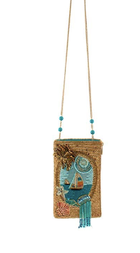 Mary Frances Sail Away Beaded Crossbody Phone Bag