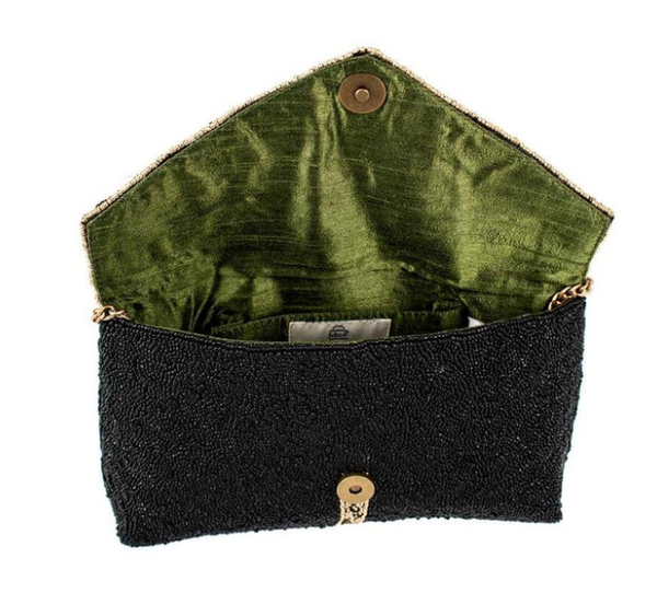 Mary Frances Olive You Crossbody Clutch