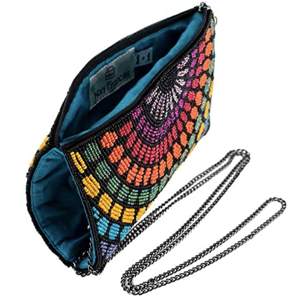 Mary Frances Color Fusion Beaded Crossbody Phone Bag