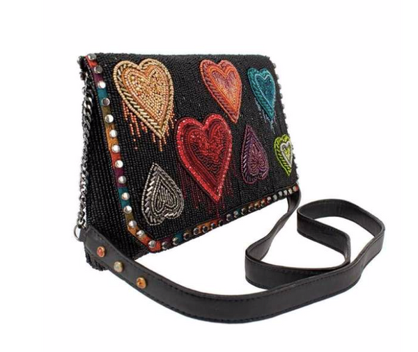 Mary Frances Heart to Heart Crossbody Handbag